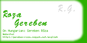 roza gereben business card
